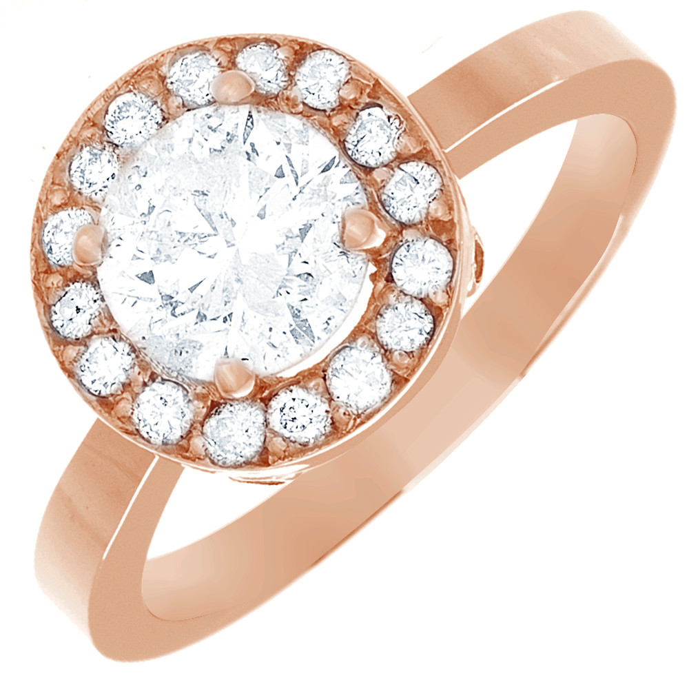 Round Shape Diamond Engagement Ring 2.10 Carat GIA Certified 18k Gold