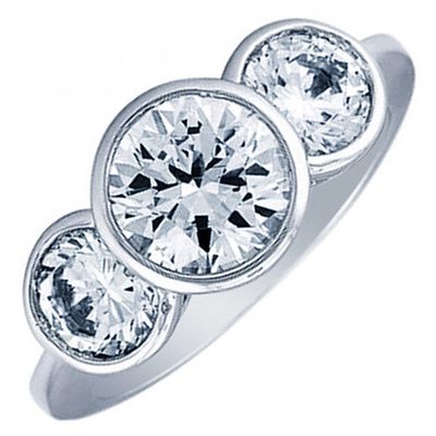 GIA Certified Diamond Engagement Ring 1.50 Carat Round Brilliant Cut Platinum
