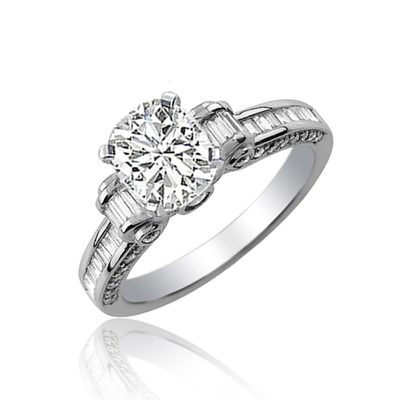 GIA Certified 2.50 Carat Diamond Engagement Ring Cushion Cut 18k Gold