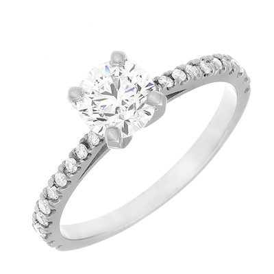 GIA Certified 2.00 Carat Diamond Engagement Ring Round Brilliant Cut Platinum