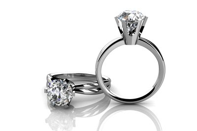 1.00 Carat Diamond Engagement Round Cut Solitaire Ring GIA Certified Platinum