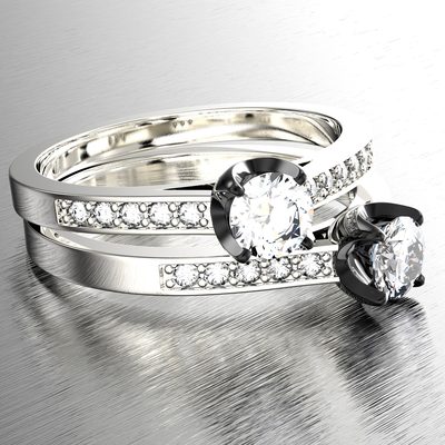 1.80 Carat GIA Certified Round Brilliant Diamond Engagement Ring 18k White Gold