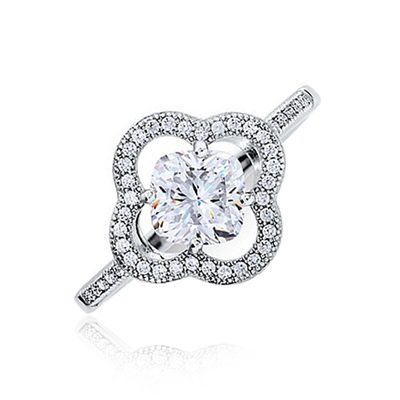 2.00 Carat Cushion & Round Cut Platinum Diamond Engagement Ring GIA Certified