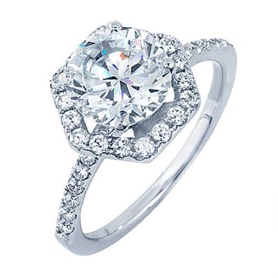 GIA Certified 2.00 Carat Diamond Engagement Ring Platinum Round Brilliant Cut