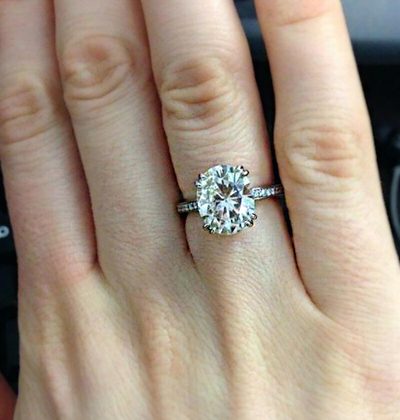 GIA Certified 2.00 Ct Oval Cut Diamond Engagement Pave Style Ring 18k White Gold