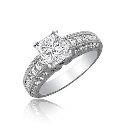 Magnificent 2.75 CTW GIA certified Radiant Cut Diamond Engagement Ring Platinum