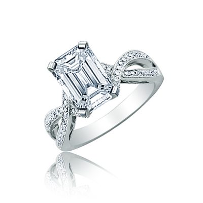 Emerald Cut 2.50 CT Platinum Diamond Engagement Ring GIA Certified