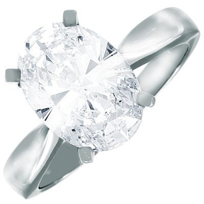 GIA Certified Diamond Engagement Ring 2.00 Carat Oval cut Diamond 18K Gold