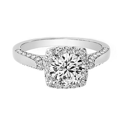 GIA Certified Platinum 4.00 Carat Round Brilliant Cut Diamond Engagement Ring