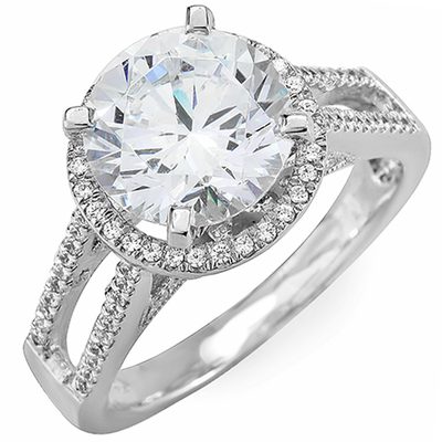Diamond Engagement Ring 4.00 Carat GIA Certified Platinum Round Brilliant Cut