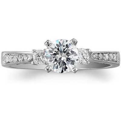 GIA Certified 2.50 CT Brilliant Round Cut Diamond Bridal Set Ring 18k White Gold