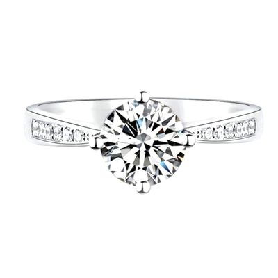 GIA Certified 3.50 Carat Round Cut Diamond Engagement Ring 14k White Gold