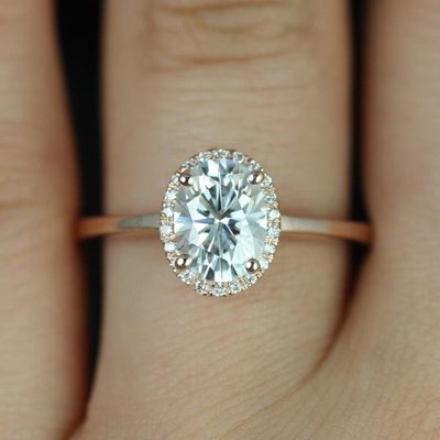 GIA Certified 1.50 ct Center Diamond / Halo - 18K Yellow Gold Ring + Appraisal