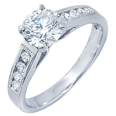 GIA Certified Diamond 18k Engagement Ring Beautiful 2.00 Carat Round Cut