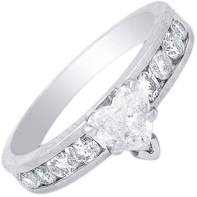 GIA Certified 2.00 Carat Diamond Engagement Ring Heart Shape 18k Gold