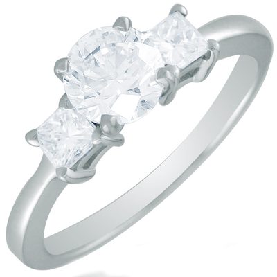 GIA Certified Round Brilliant Diamond Engagement Ring 18k White Gold 1.50 Carat