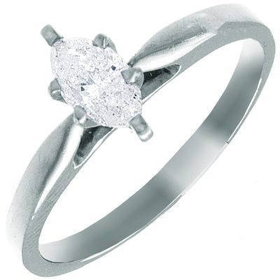 GIA Certified 1.00 CTW Diamond Engagement Solitaire Ring Marquise cut