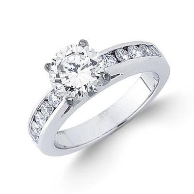 GIA Certified Diamond Engagement Ring 2.00 Carat Round Cut 18k White Gold