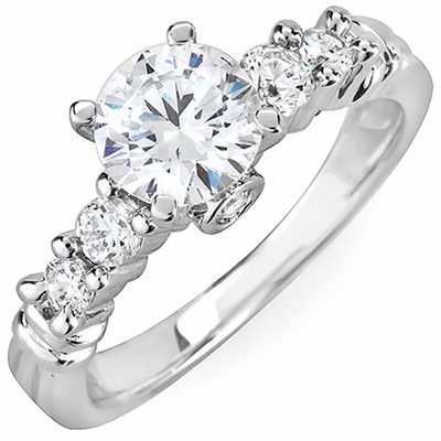 Diamond Round Shape Engagement Ring 18k Gold GIA Certified 2.25 CT