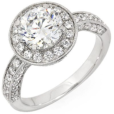 Round Cut Diamond Engagement Ring 3.00 Carat GIA Certified Platinum