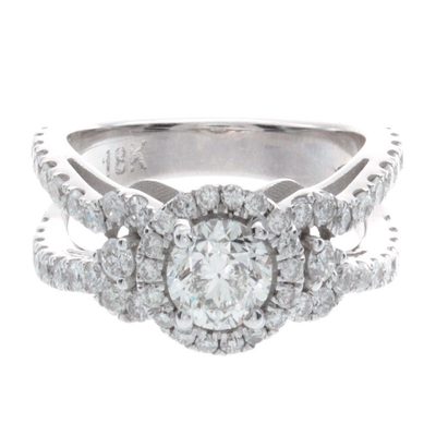 GIA Certified Diamond Engagement Ring 18k Rose Gold Round Cut 2.70 Carat