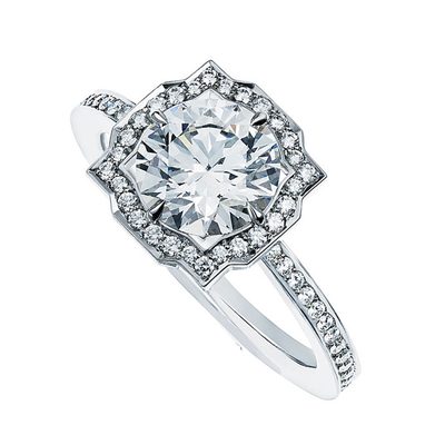 GIA Certified 3.00 CT Classic Design Round Diamond Wedding Ring Set Platinum