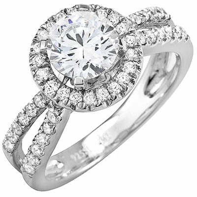 GIA Certified Diamond Engagement Ring Platinum 2.00 Carat Round Brilliant Cut