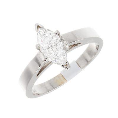 Diamond Marquise cut Platinum Engagement Ring Internally Flawless 1.00 CTW