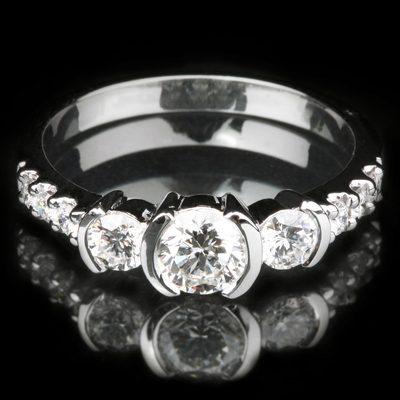 2.00 CT Round Brilliant Cut Diamond Engagement Ring GIA Certified 18k White Gold