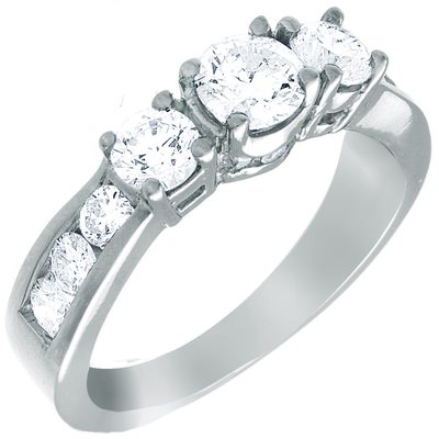 2.00 CT Round Brilliant Cut Diamond Engagement Ring GIA Certified 18k White Gold