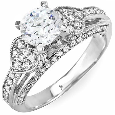 2.50 Carat GIA Certified Round Cut Diamond Engagement Ring 18k White Gold