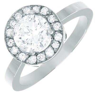 Round Shape Diamond Engagement Ring 2.10 Carat GIA Certified 18k Gold
