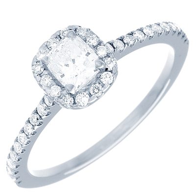 GIA Certified Radiant & Round Cut 3.00 Carat 18k Diamond Engagement Ring