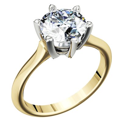 Awesome Round cut Diamond 170 Carat Engagement Ring 18K GIA ceretified