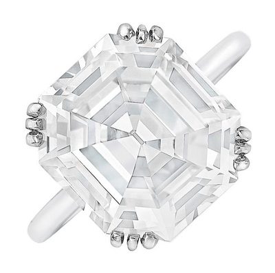 Platinum 2.00 Carat Engagement Asscher Shape GIA Certified Diamond Ring
