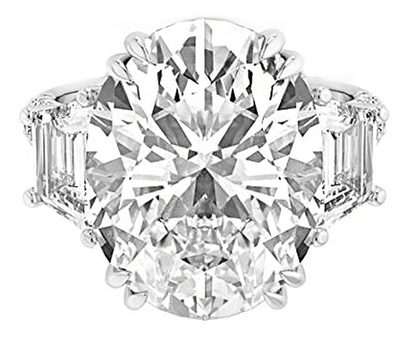 GIA Certified 6.00 Carat Oval Cut Diamond Platinum Engagement Ring